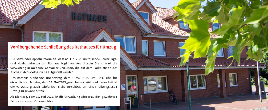 Rathaus Cappeln, Haupteingang