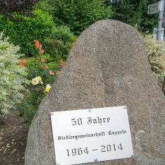 Gedenkstein, 50 Jahre Siedlergemeinschaft